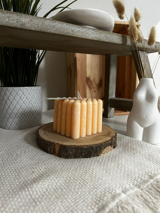 Square Fingers Pillar Candle
