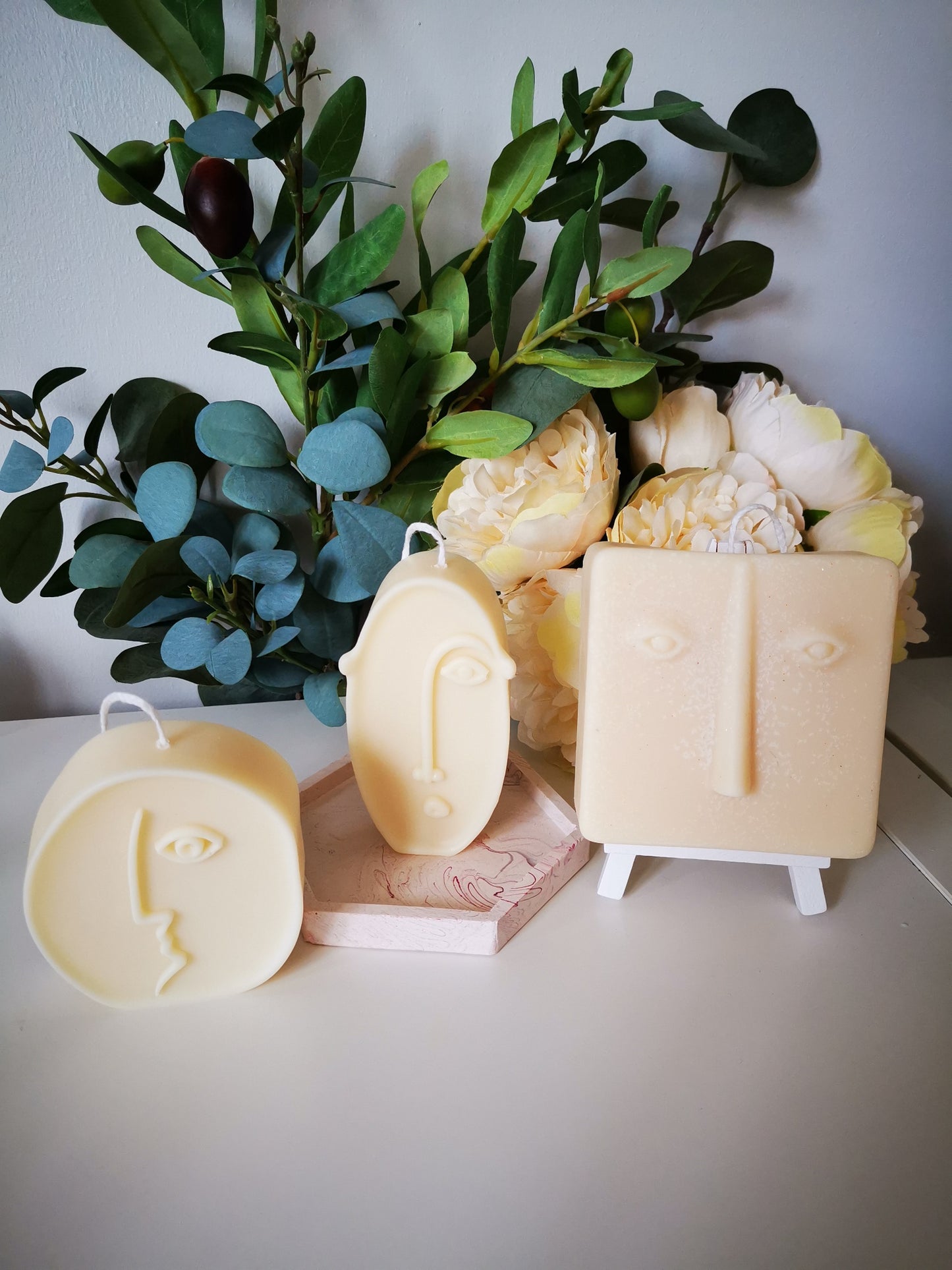 Square Face Candle & Picasso Collection