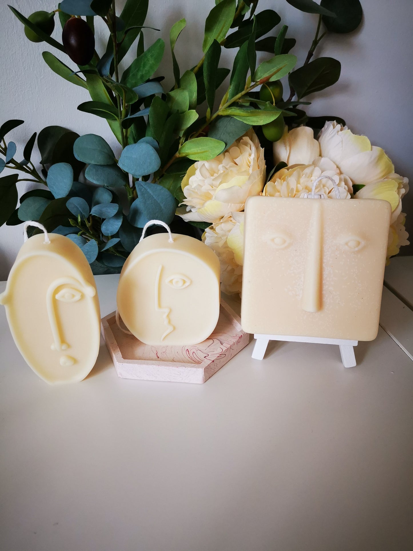Square Face Candle & Picasso Collection