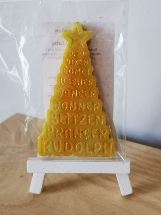 Reindeer Names Christmas Tree - Wax Melt Shapes