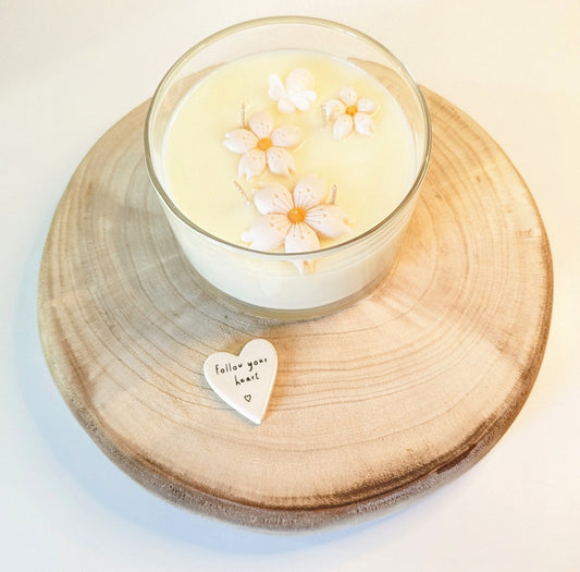 Candle Bowl - Lenny Golden Blooms & Blush Rhubarb ~ Signature Collection